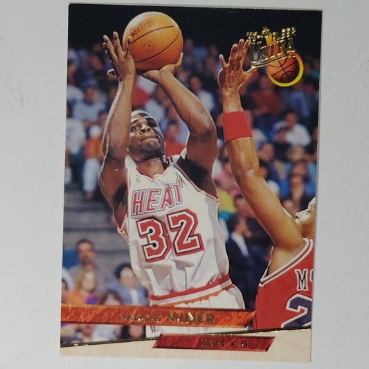 1993-94 Ultra Harold Miner Card No. 100 – Heat – Guard – VG/EX