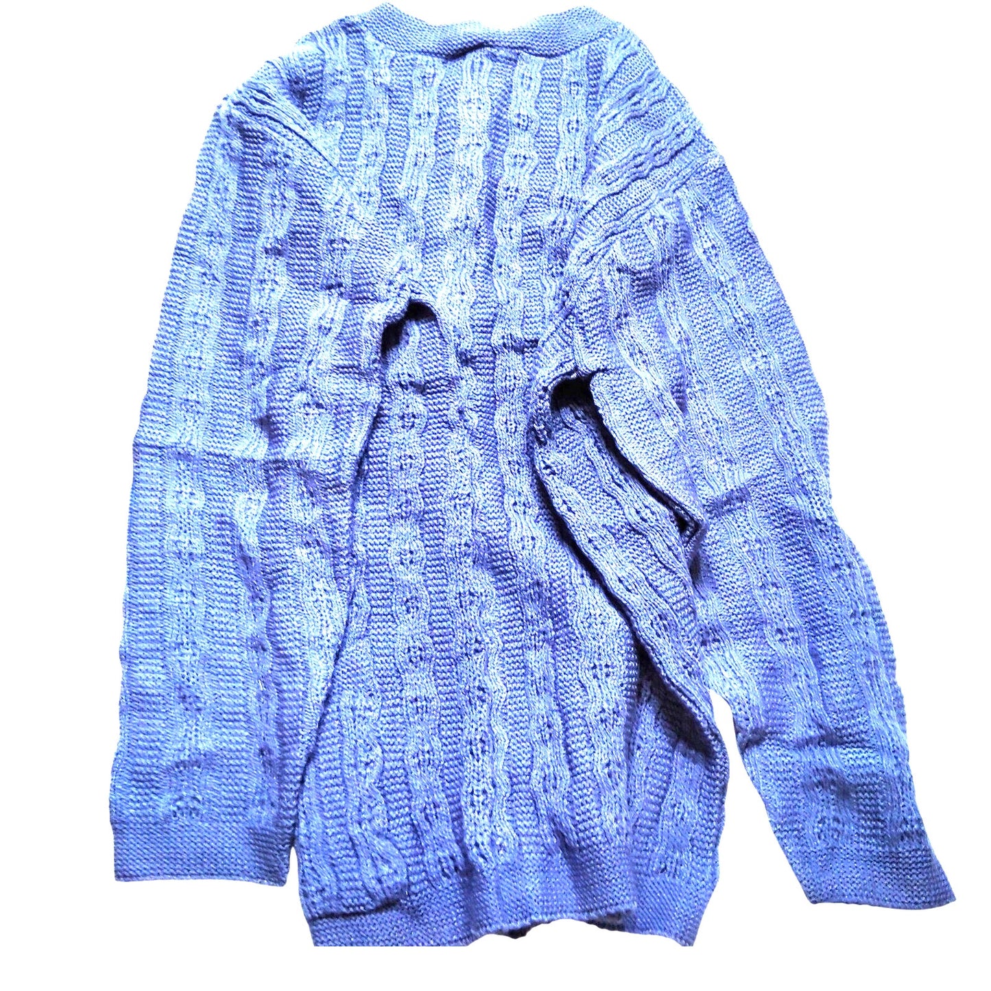Gabriel New York Lavender Button‑Down Sweater 100% Acrylic Size Large NEW