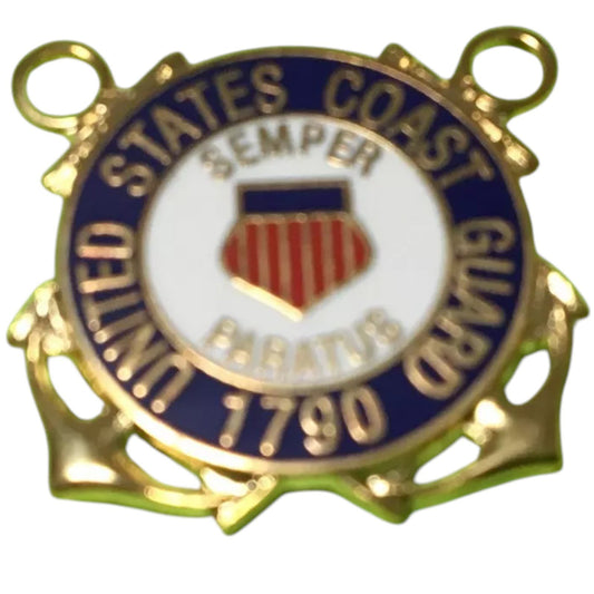 U.S. Coast Guard Tie Tac 1/2" x 1/2" w/ Coast Guard Emblem - Semper Paratus -