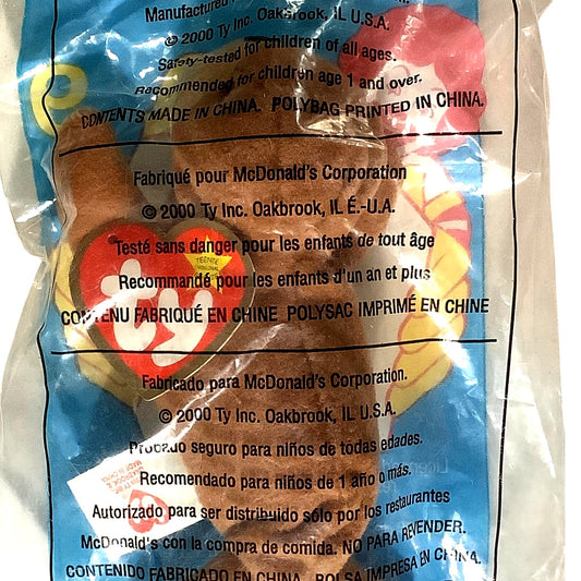 TY Teenie Beanie Babies - Tusk the Walrus, McDonald's 2000 Happy Meal Toy, NIP