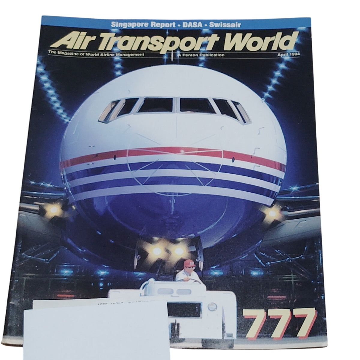 Air Transport World Magazine - April 1994, Boeing 777 Cover - Collectible