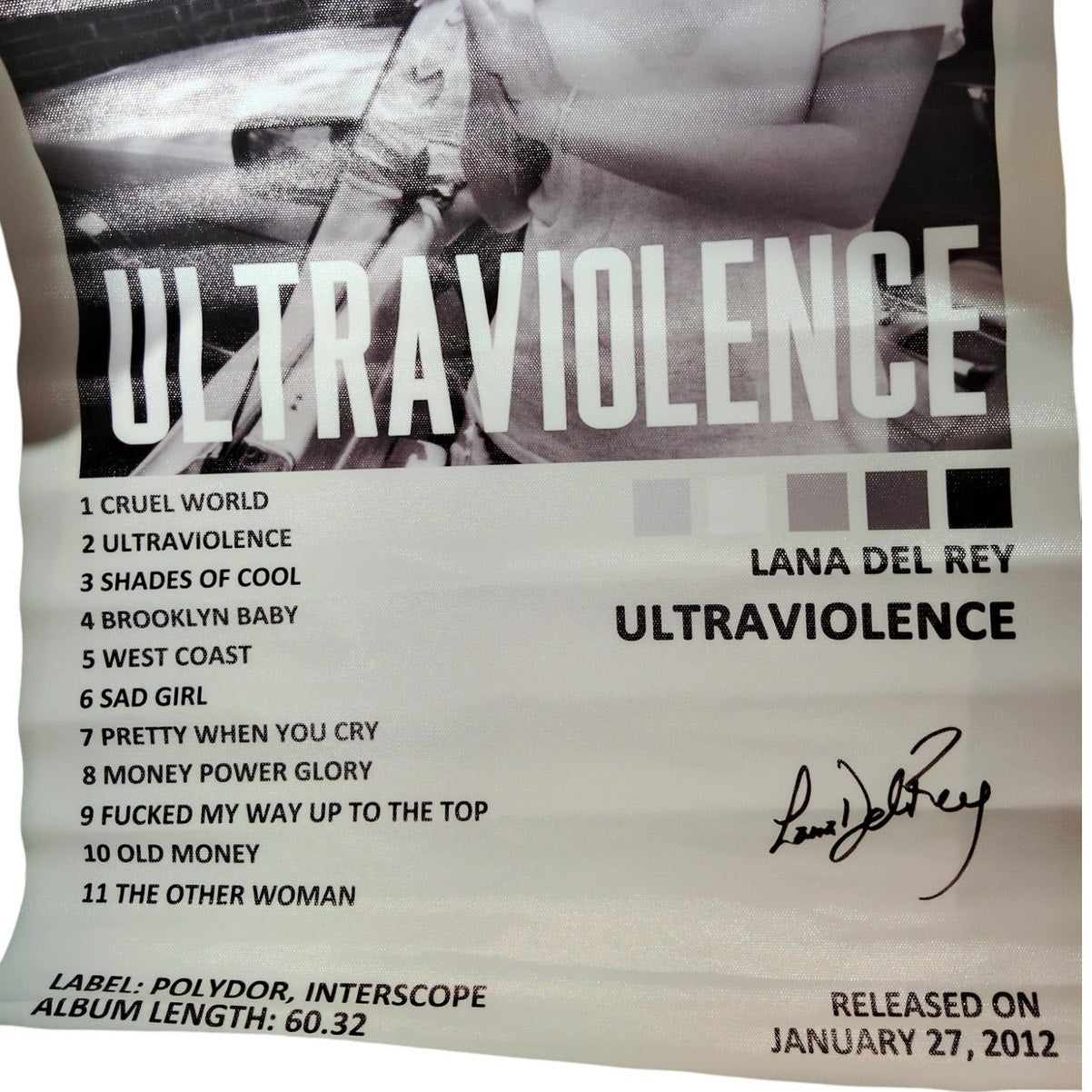 16x24" Lana Del Rey “Ultraviolence” Canvas Print Poster – Album Cover Art (Unframed)