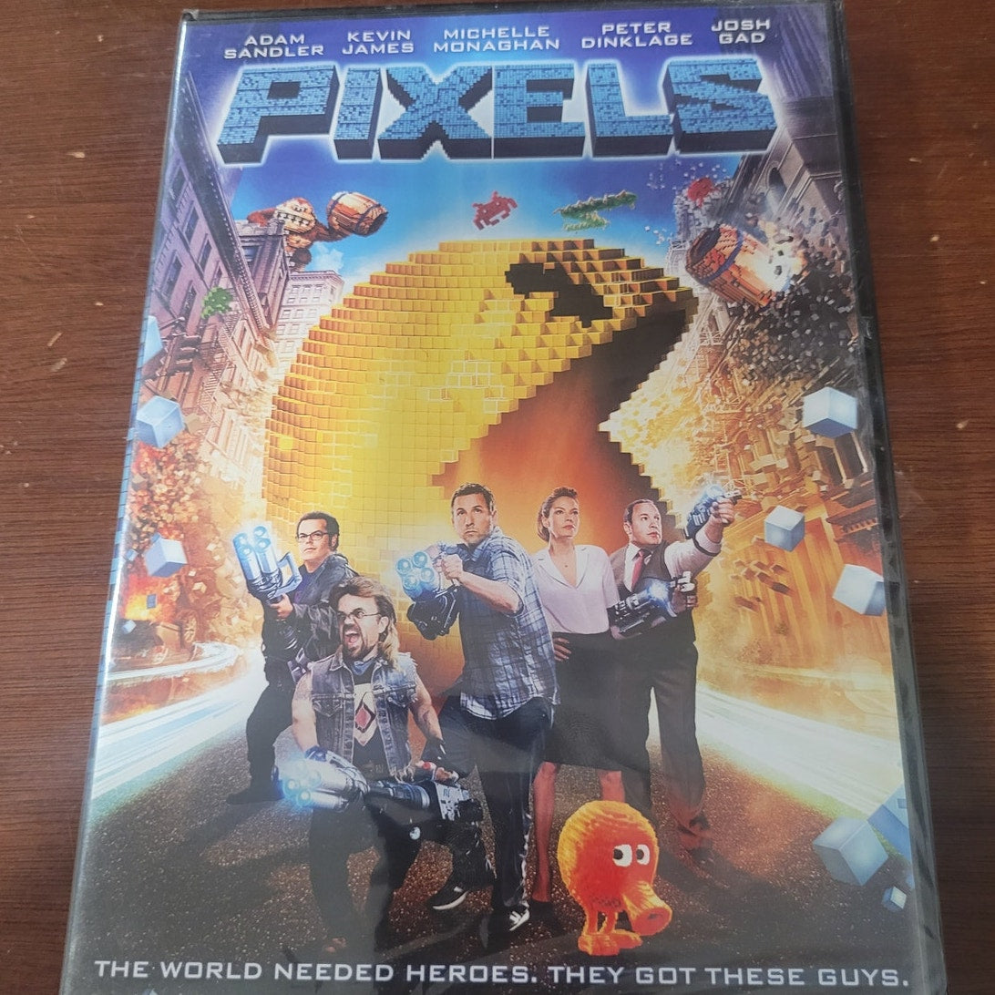 Pixels DVD Sony Pictures Sci-Fi Action Comedy Adam Sandler Retro Video Game