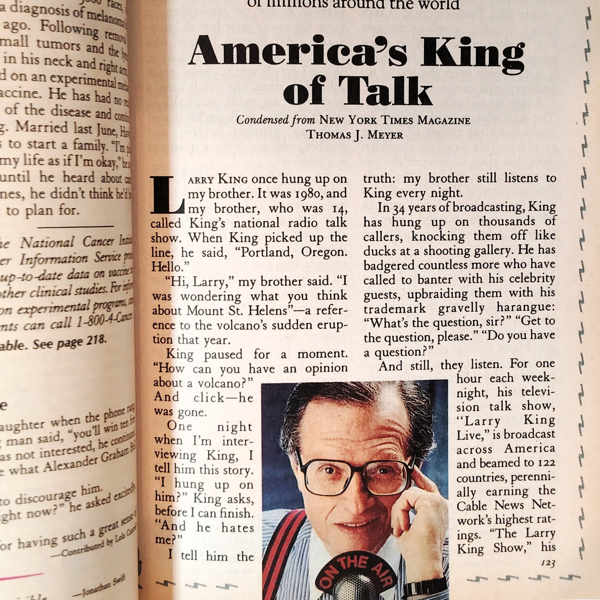Reader's Digest October 1991 Vintage Magazine - The Boy and the Billionaire