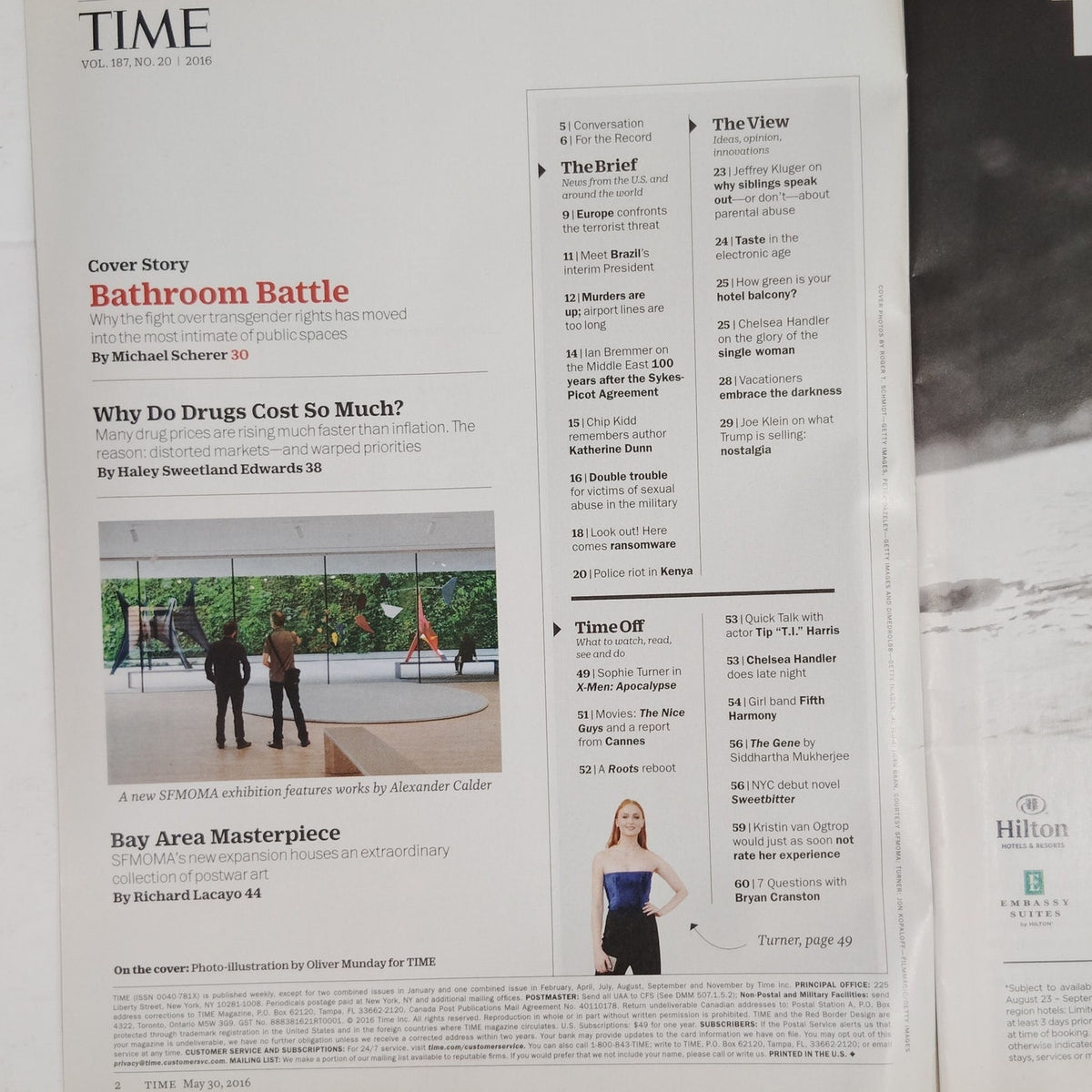 Time Magazine May 30 2016 Battle of the Bathroom LGBTQ Transgender Rights