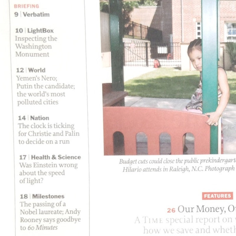 TIME Magazine October 10 2011 What We Spend Money On, Andy Rooney, Hank Williams