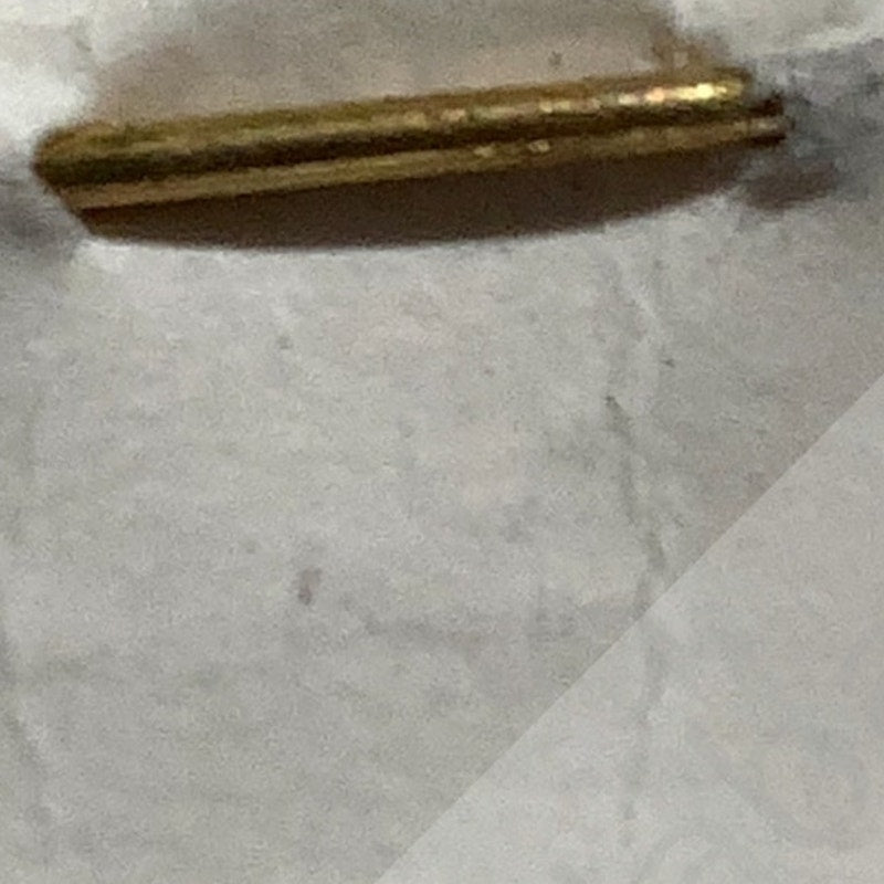 Early/Mid 1900s Brass C-Clasp "80" Collar Device 3/8"H Hat / Lapel Pin