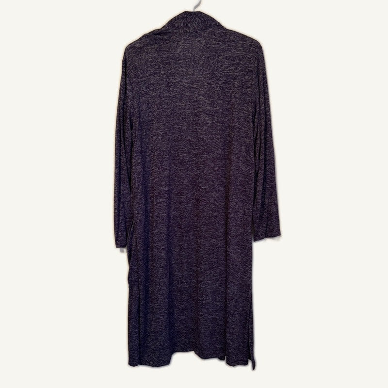 First Glance Purple Heathered Knit Tank Top & Cardigan Set XL Made in USA