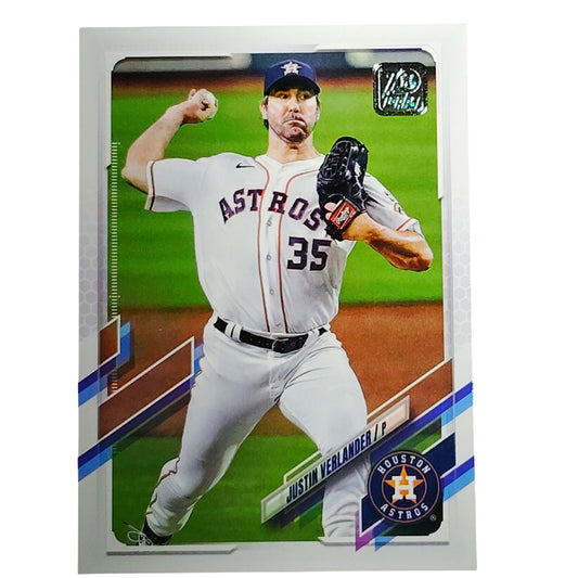 2021 Topps Series 1 Justin Verlander Houston Astros Pitcher Card #112 VG/EX