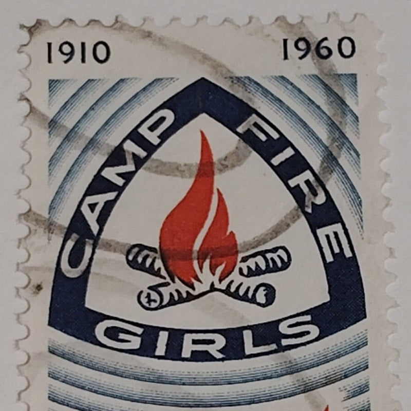 1960 Scott #1165 – 4¢ Camp Fire Girls 50th Anniversary – Canceled
