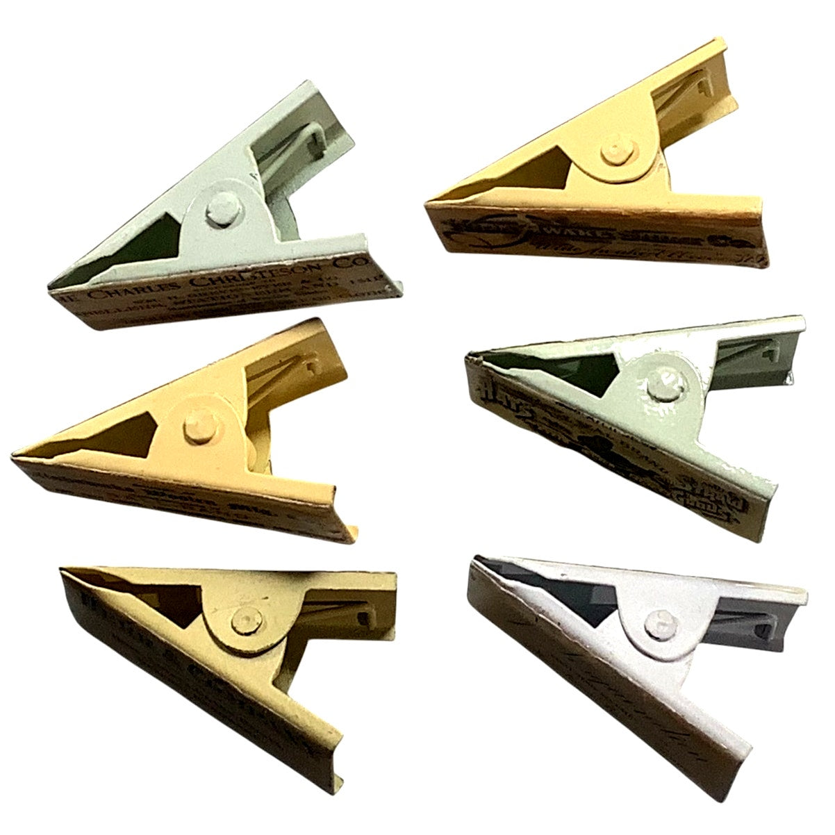 6 Vintage Sewing Clips From The 1980's, Embroidery Sewing Needs & More 2" x 3/4"