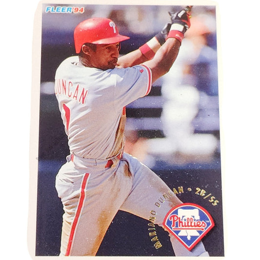 Mariano Duncan, Philadelphia Phillies #586, 1994 Fleer Baseball Collector's Card