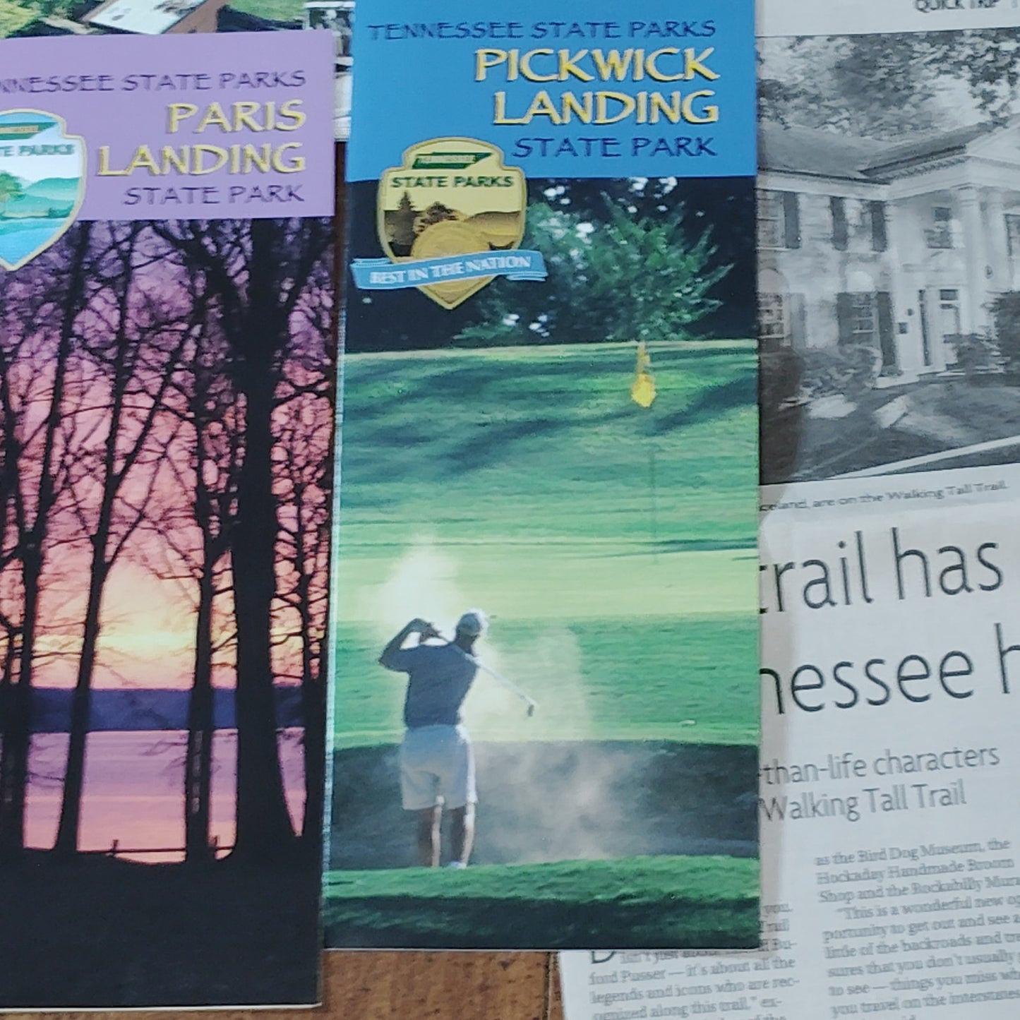 Tennessee Ephemera - Mom AM 0111 Collection: Brochures & Newspaper Clipping