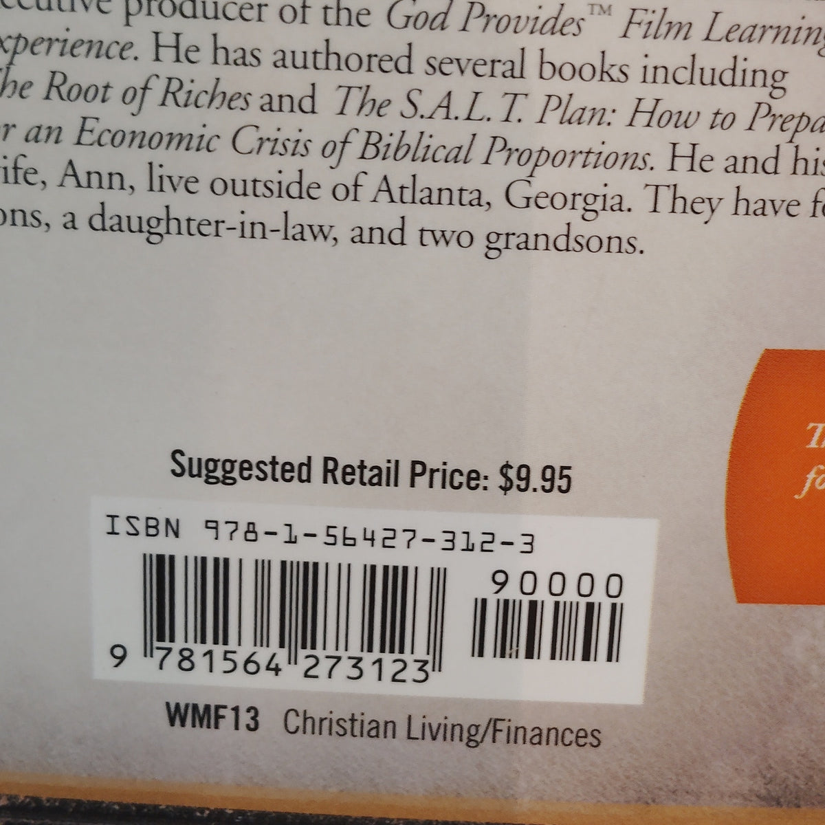 Worst Financial Mistakes in the Bible by Chuck Bentley - Crown Softcover 2013