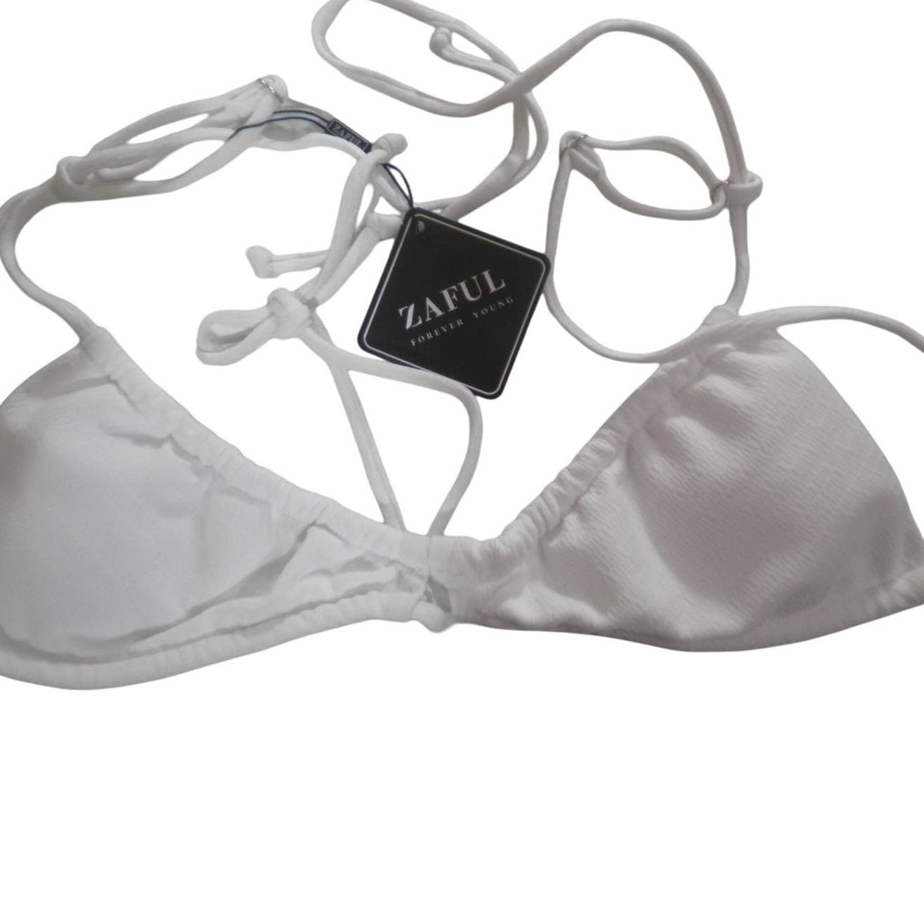 ZAFUL High Cut Thong Bikini Set Swimsuits Cami String Sexy Bathing Suit SM (4)