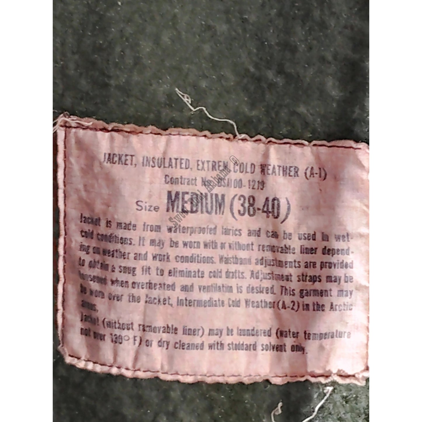 1966 Vietnam War Era Air Force Extreme Cold Weather Insulated A-1 Bomber Jacket