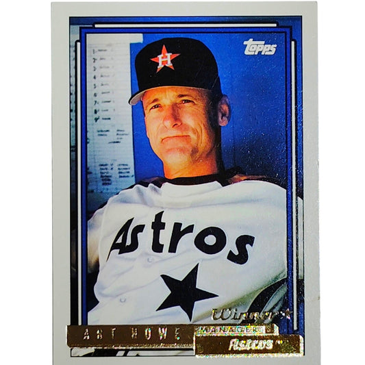 1993 Topps #729 Art Howe Gold Foil Winner Houston Astros Manager - VG/EX