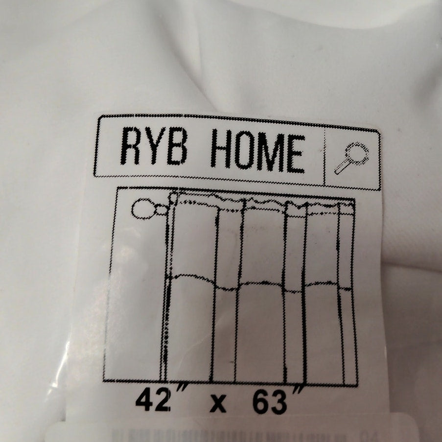 White Short Curtains 42x63 Room Darkening Thermal Insulated Drapes 2 Panels