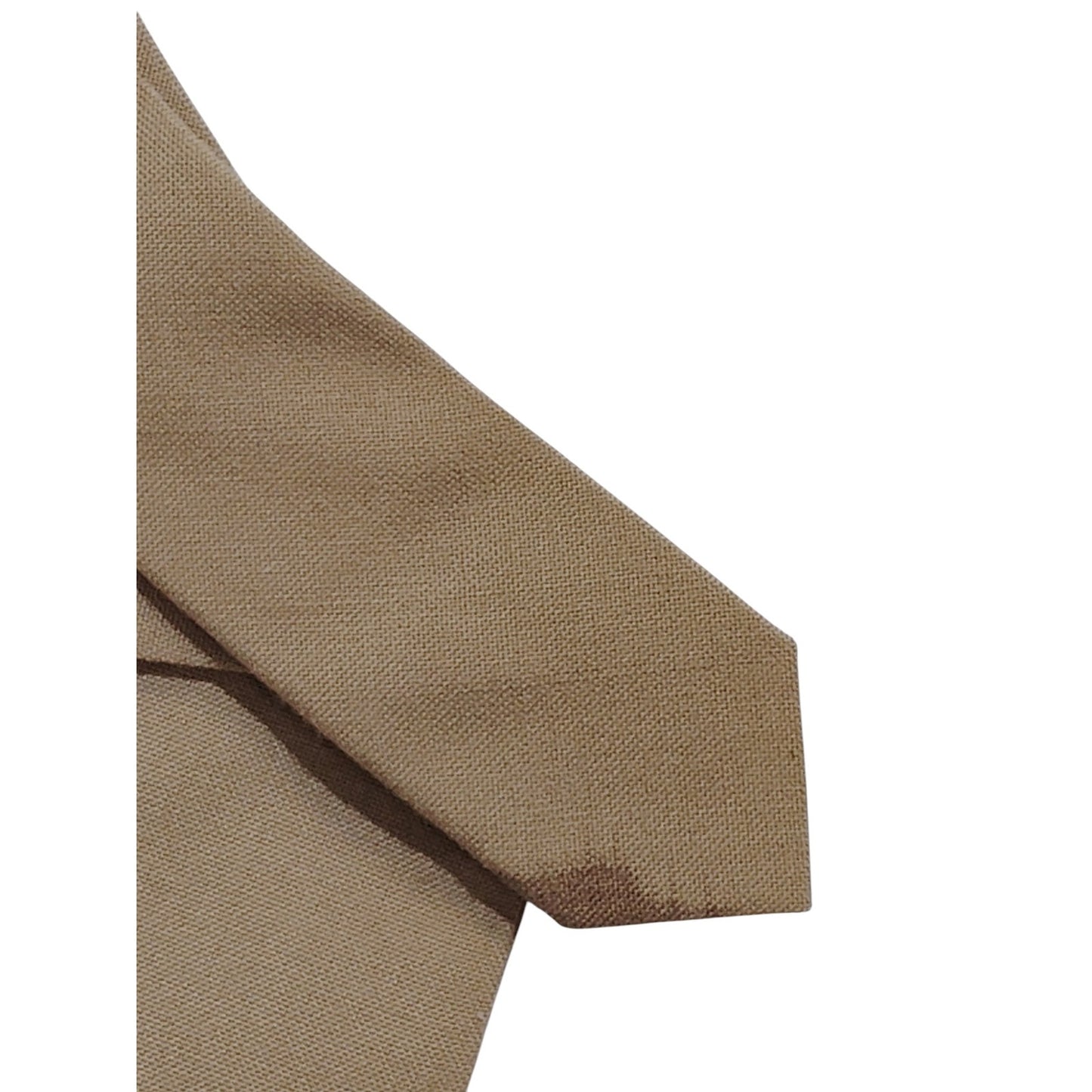 USMC Khaki Service Tie 3" Wide Vintage 1950s–1970s Wool/Dacron Blend Military Dress Accessory