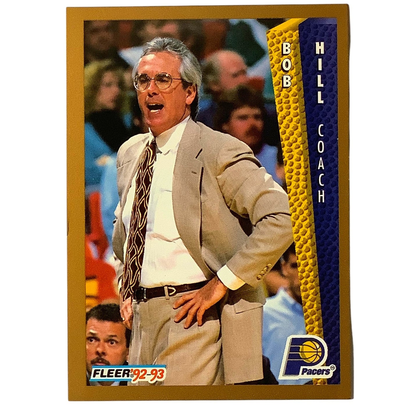Bob Hill (Coach), Card #90, Indiana Pacers, 1992-93 Fleer NBA
