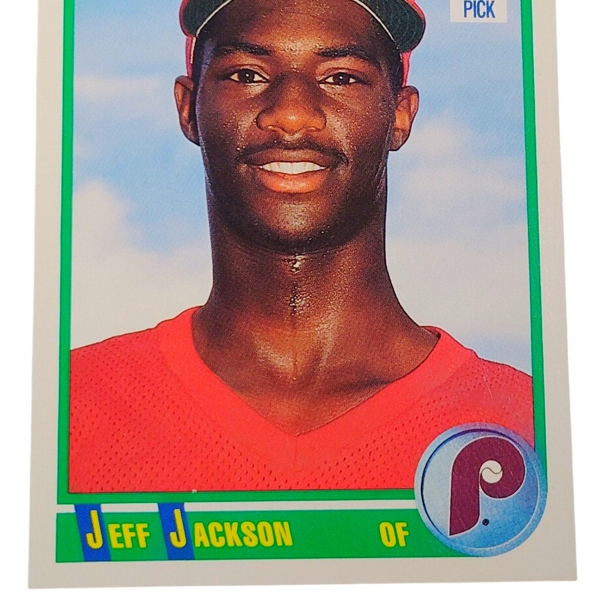 1990 Score Jeff Jackson OF #678 Philadelphia Phillies 1st Round Pick Card NM