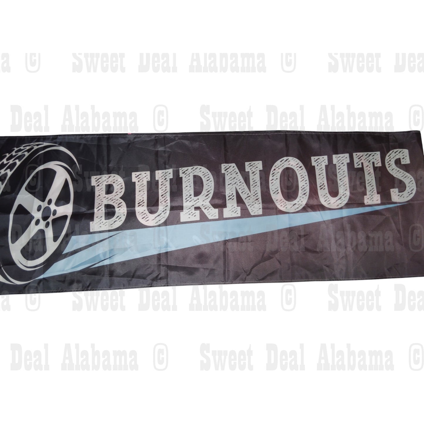 Burnouts or Bows Gender Reveal Indoor/Outdoor Banner – 118” x 20” Party Decor