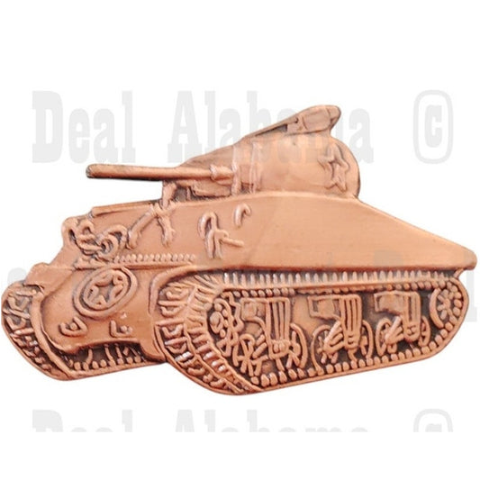 M4 Sherman Tank Weaponry Collector's Hat, Lapel, Brooch Pin 1-1/4"W x 3/4"H