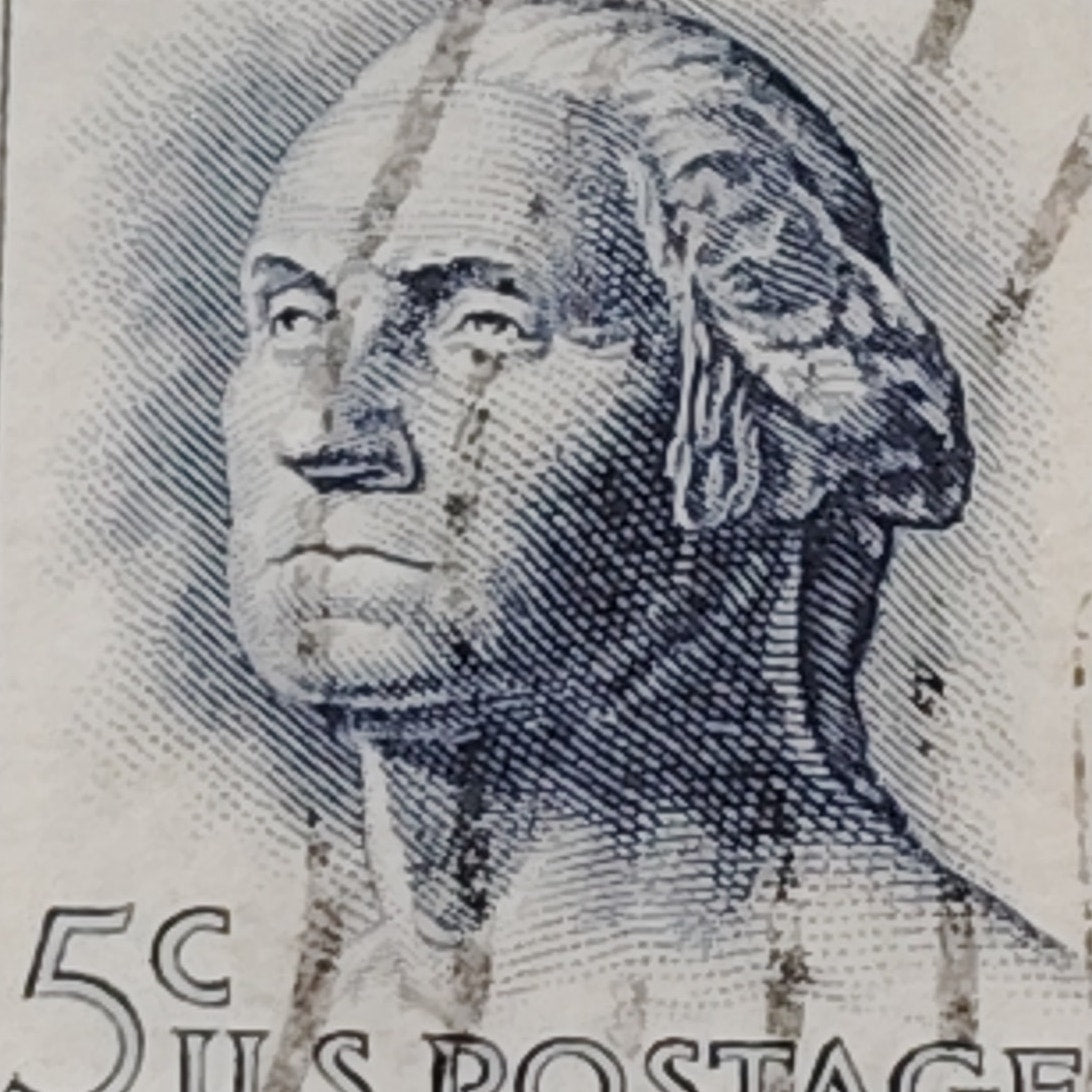 1962 Scott #1213  5¢ George Washington / Regular Issue – Rotary Press – Canceled