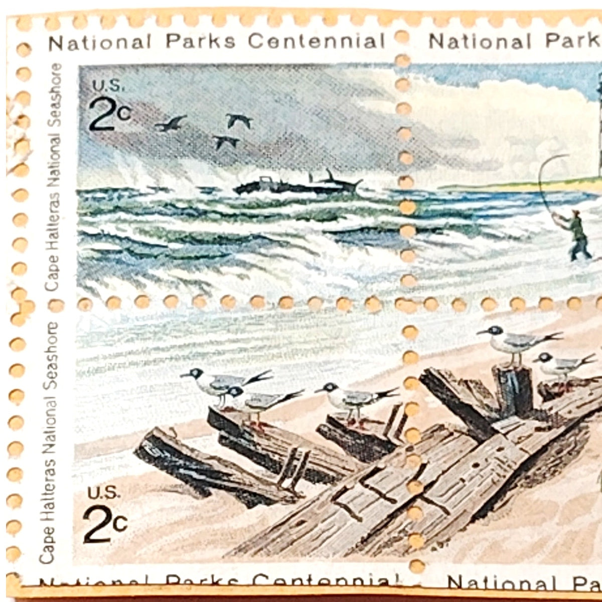 1972 USPS 2c Cape Hatteras National Seashore National Parks Centennial Stamps