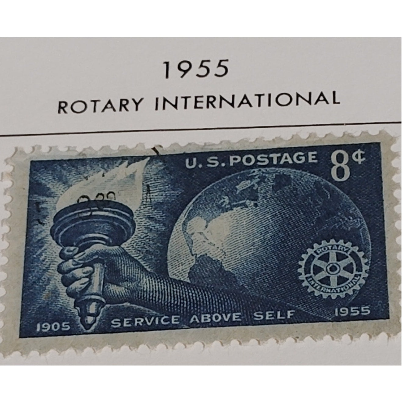 1955 8¢ Rotary International 50th Anniversary Stamp Scott #1066
