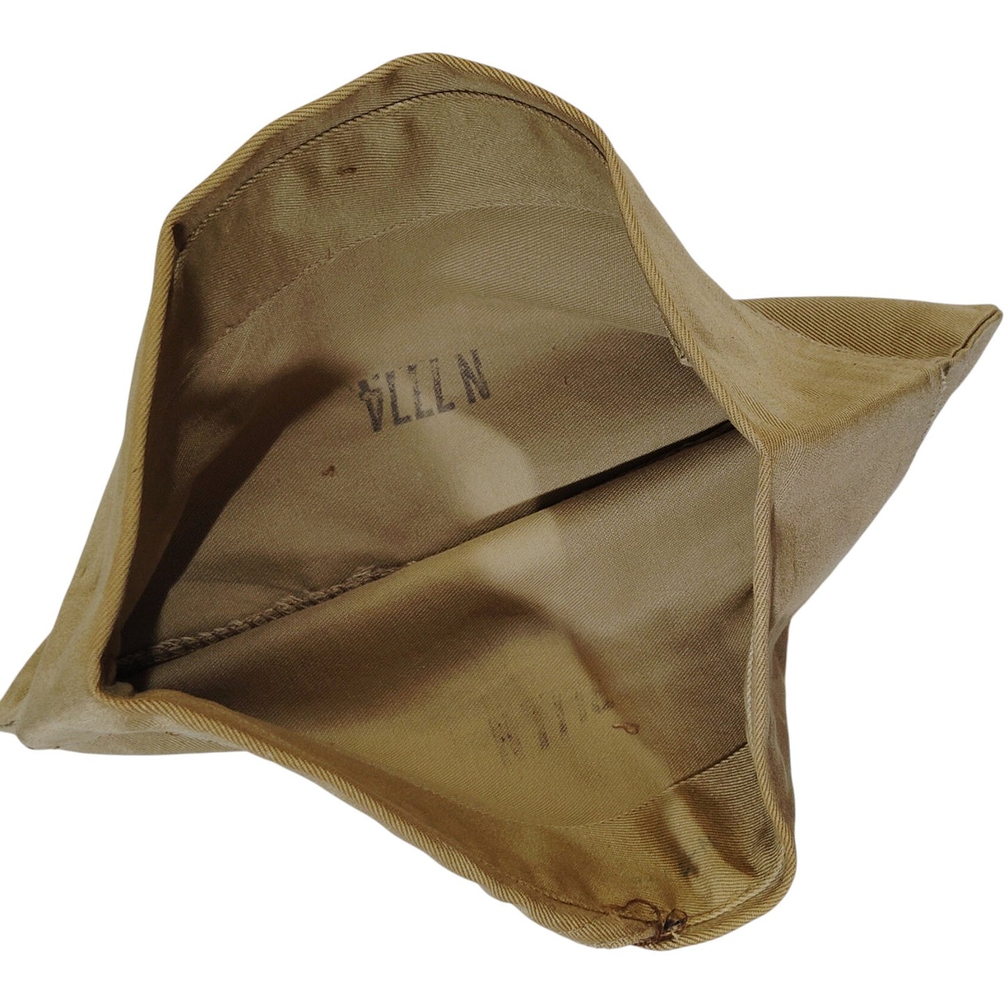 U.S. Army Khaki Garrison Cap – Size 6-7/8, M-1950, Dated Dec 5, 1950