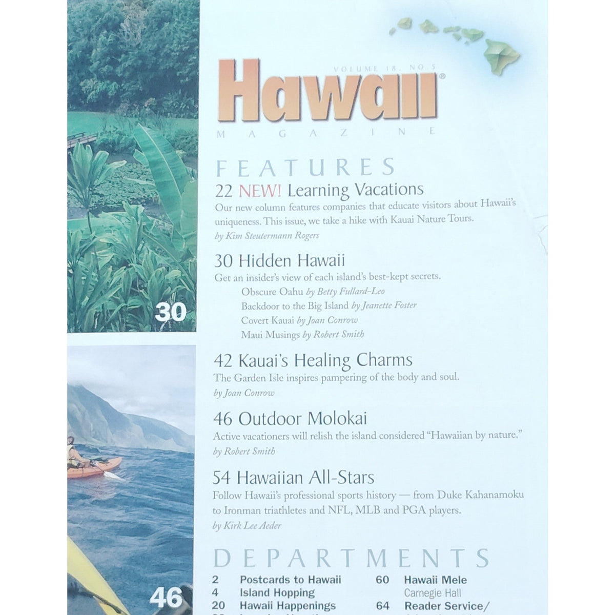 Hawaii Magazine - Sept/Oct 2001 - Learning Vacations, Hidden Hawaii