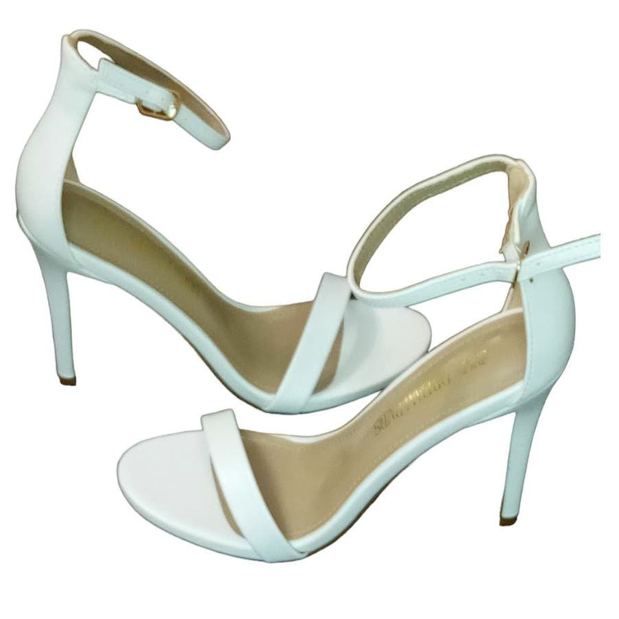 Women's Karrie High Stiletto Pump Heeled Sandals, White, 6.5B077Y5FKBM 196020385675