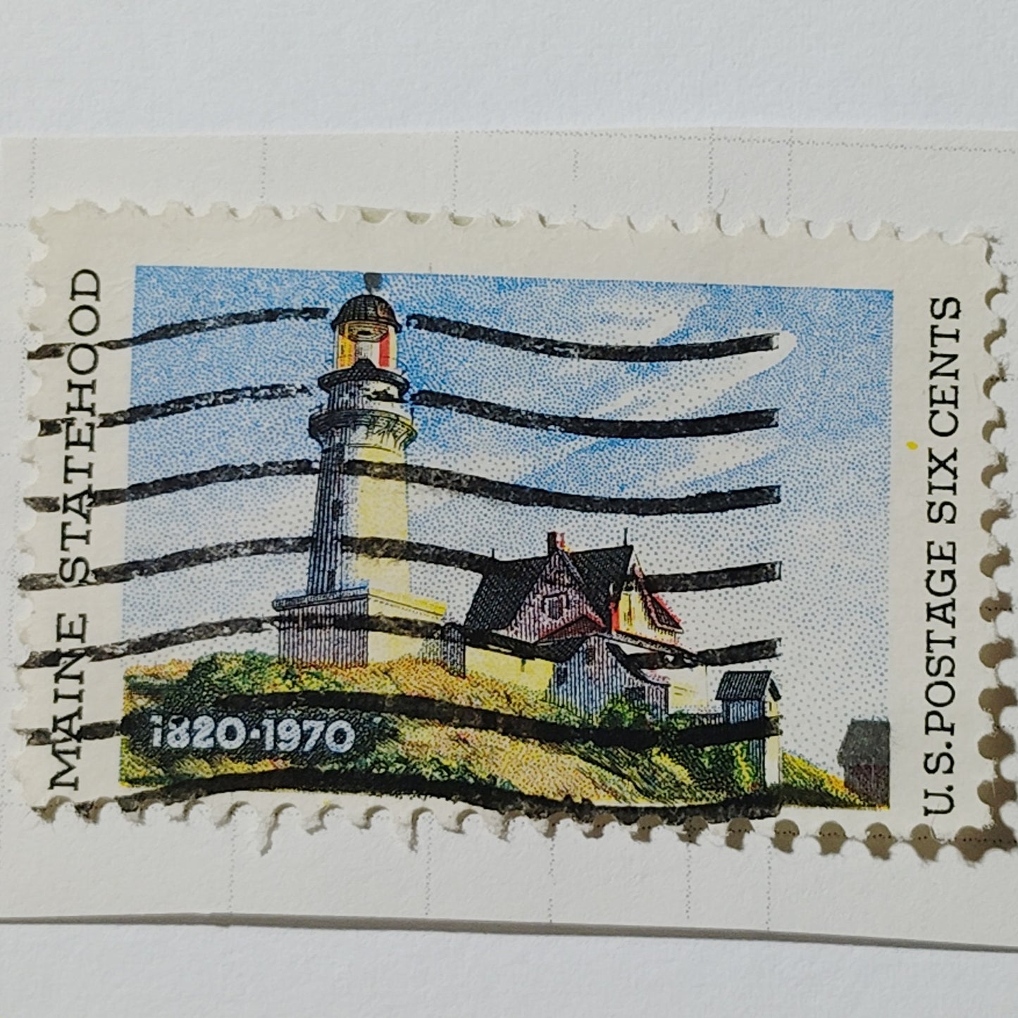 1970 US 6c Maine Statehood 150th Anniversary Stamp #1393 Used Cancelled