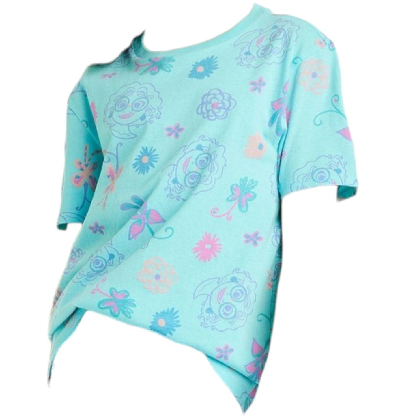 Girls' Disney Encanto Short Sleeve Graphic T-Shirt - Turquoise Blue M (8)