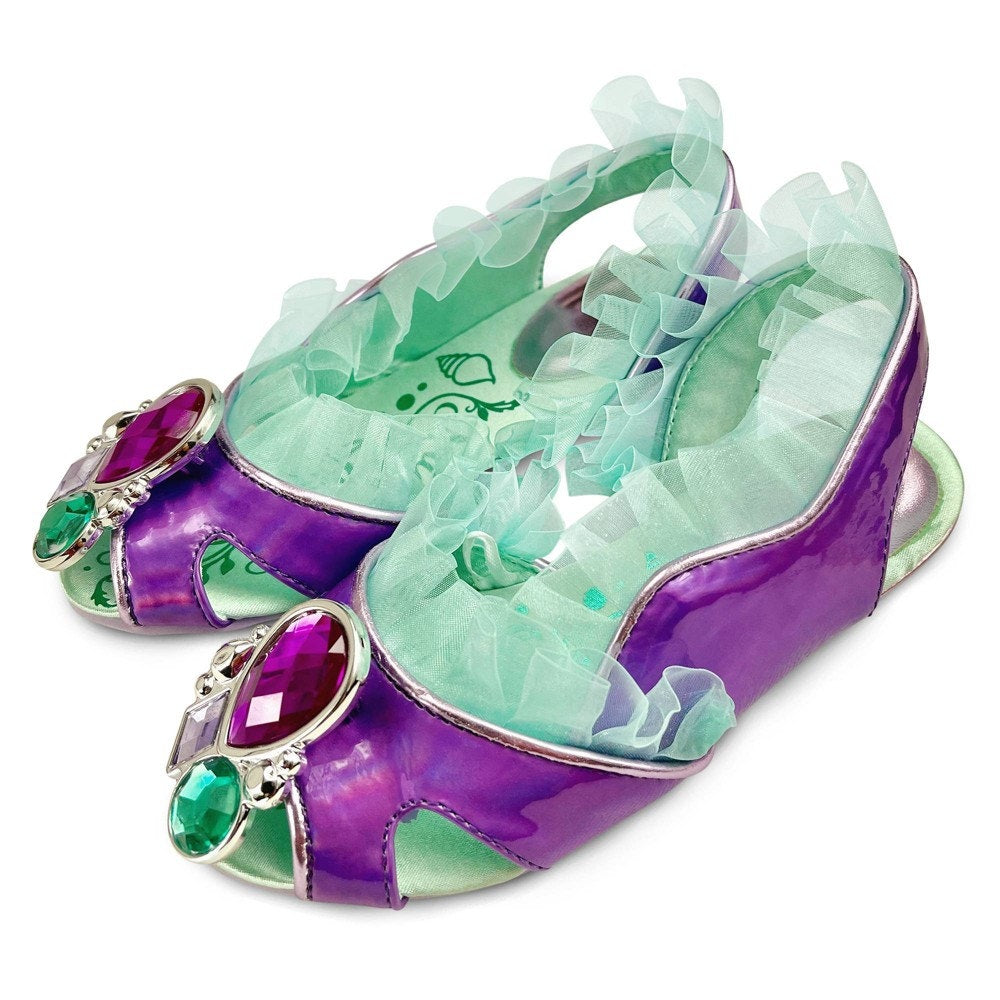 Disney Ariel Costume Footwear – Youth 11/12 – Dress‑Up Princess Shoes