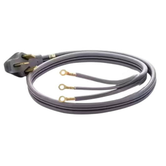 GE 4 ft 40 Amp 3-Prong Range Cord Heavy-Duty Gray Vinyl Jacket