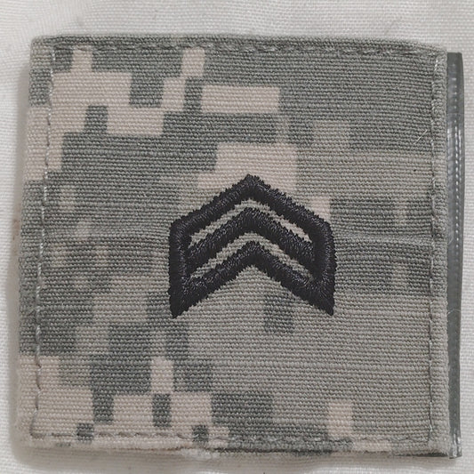U.S. Army Corporal (E‑4) Rank Patch – UCP ACU Digital – 2" × 2" – Hook Back