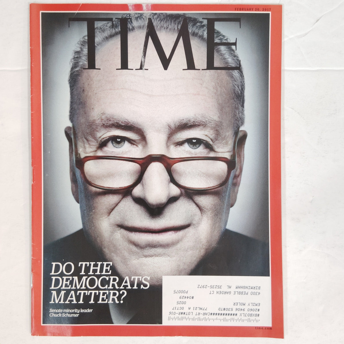Time Magazine Feb 20 2017 Chuck Schumer Do the Democrats Matter Back Issue