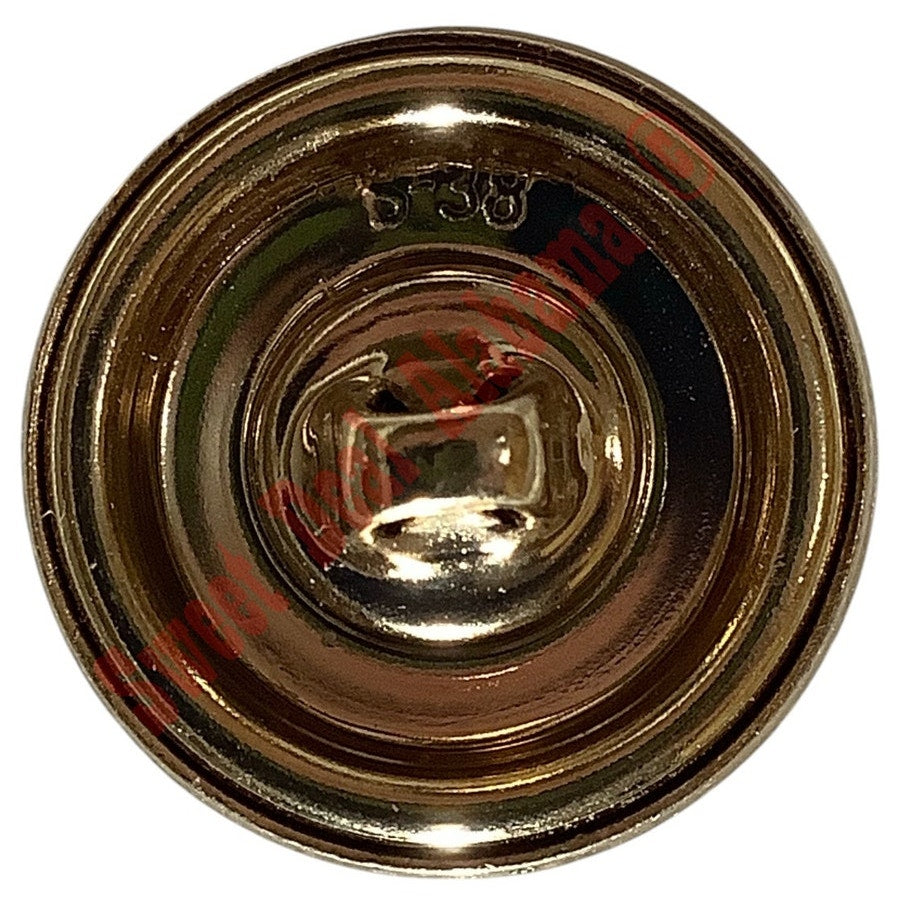 2-PK Brass Buttons w/ Eagle Seal, 7/8"D, Bright Polished Finish