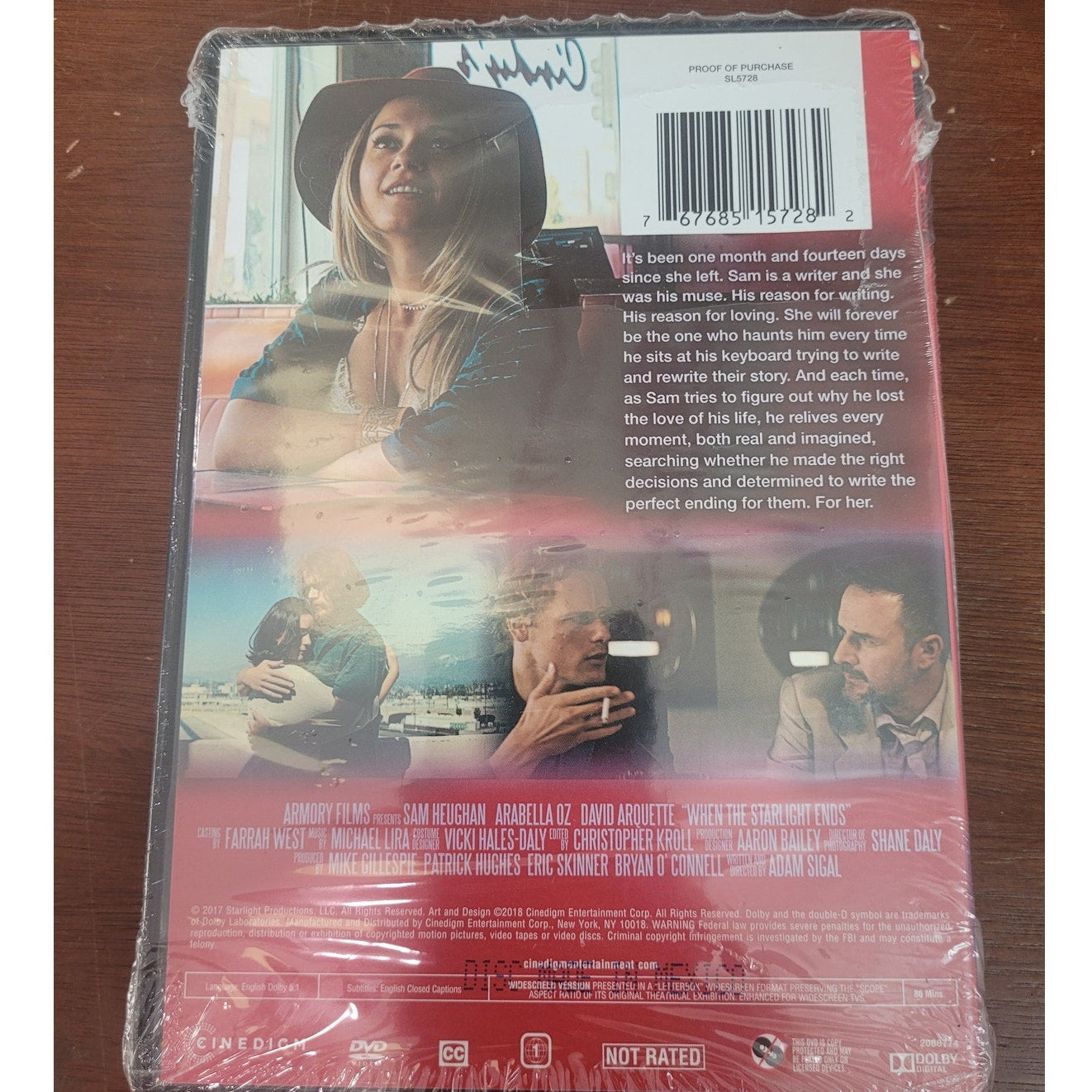 When the Starlight Ends DVD 2016 Romantic Drama – Sam Heughan, Arabella Oz