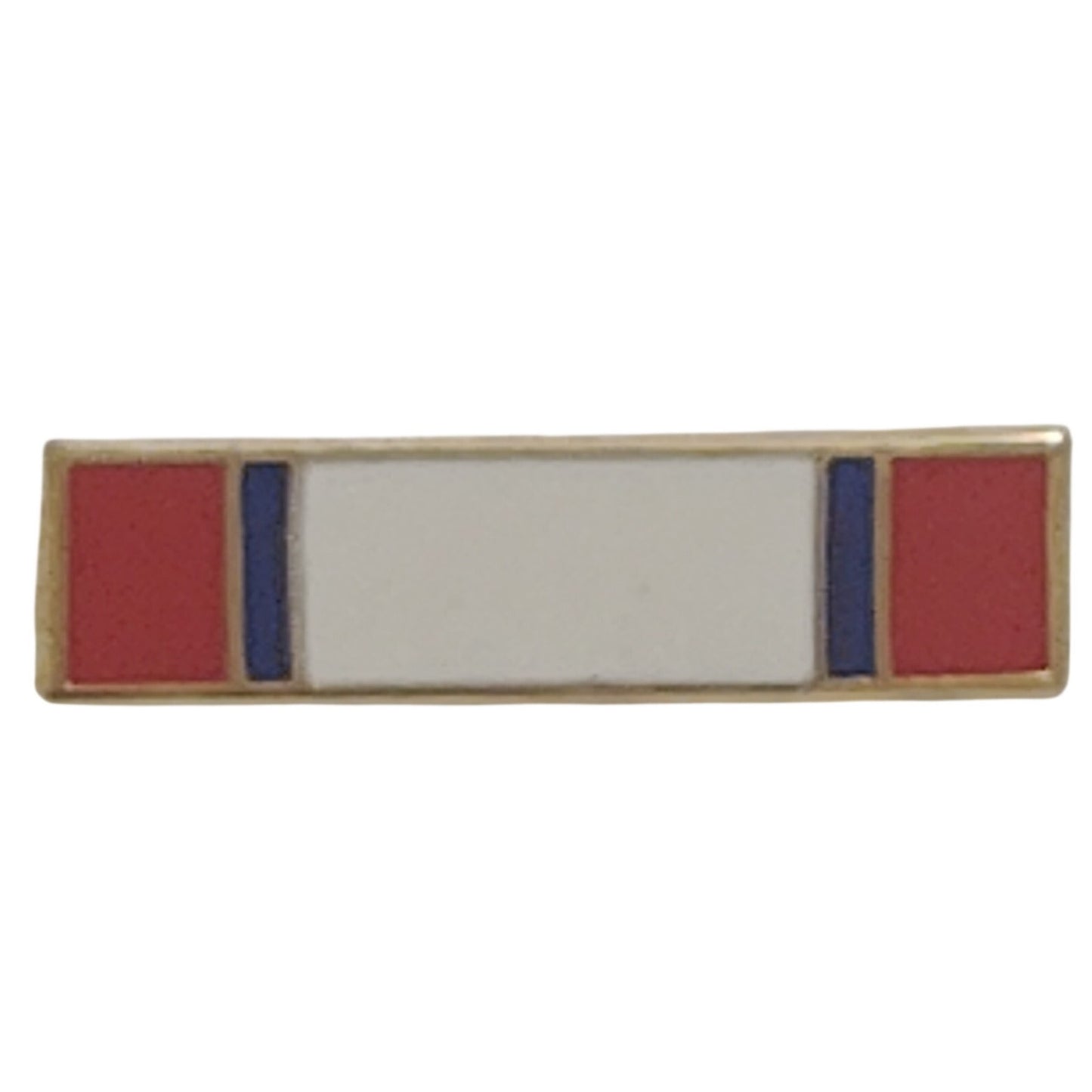 Mini Distinguished Service Medal (DSM) Ribbon Novelty Pin 11/16 × 1/8" Gold Trim