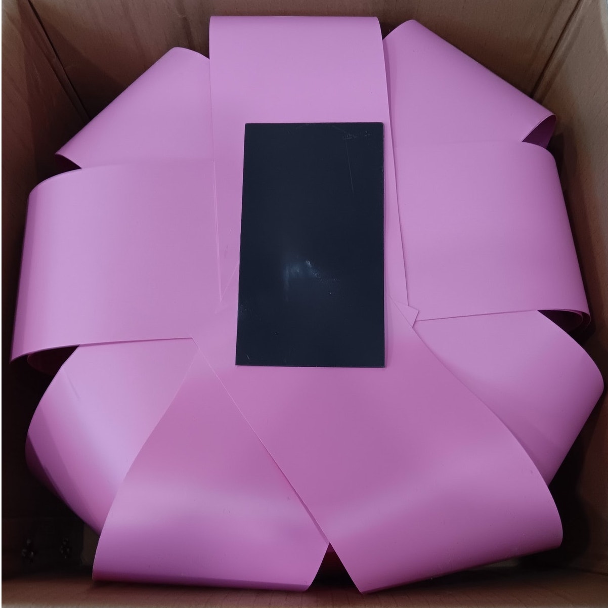 30" Giant Pink Car Bow - Magnetic Base - Waterproof Vinyl - Gift Wrap Decoration