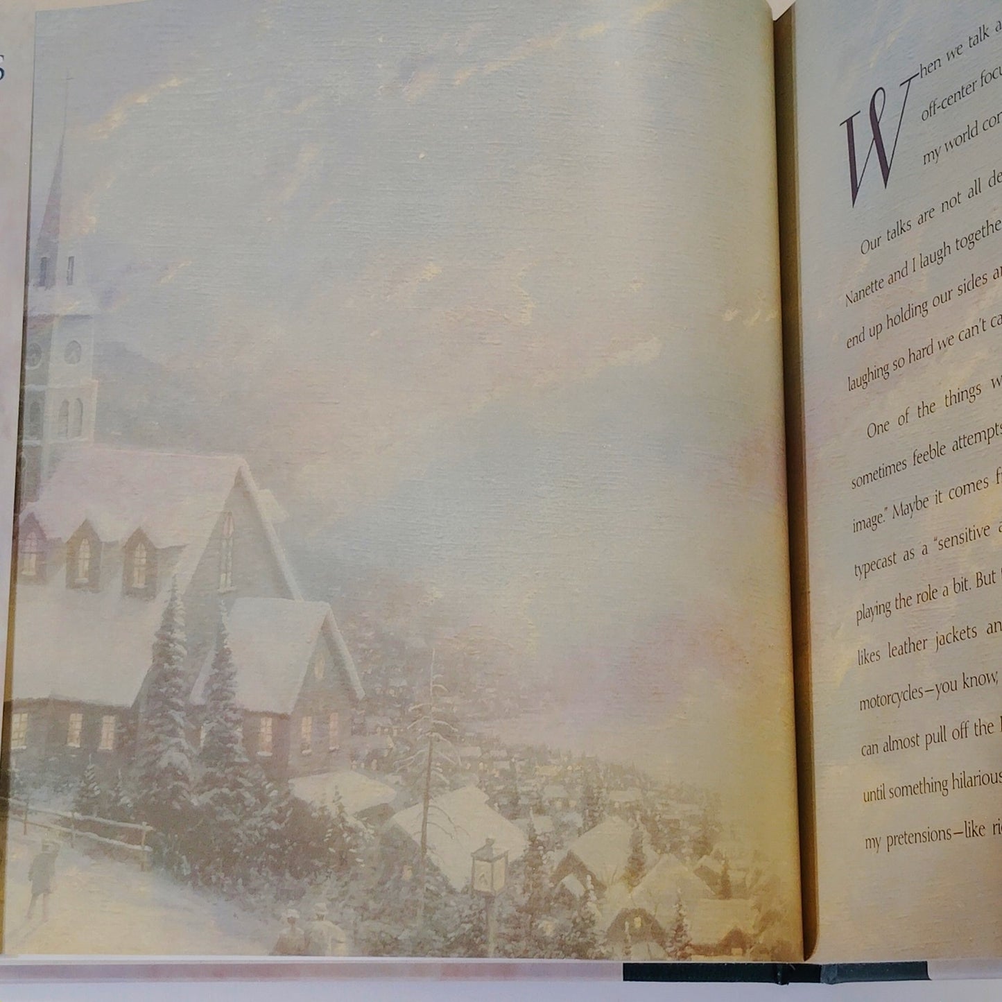 Simpler Times Thomas Kinkade 1994 Hardcover Gift Book 11.25" x 9.75"