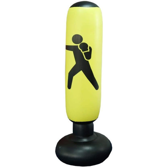 Inflatable Boxing Column Tumbler – Adult & Kids Sandbag Toy – 3D Mural Design