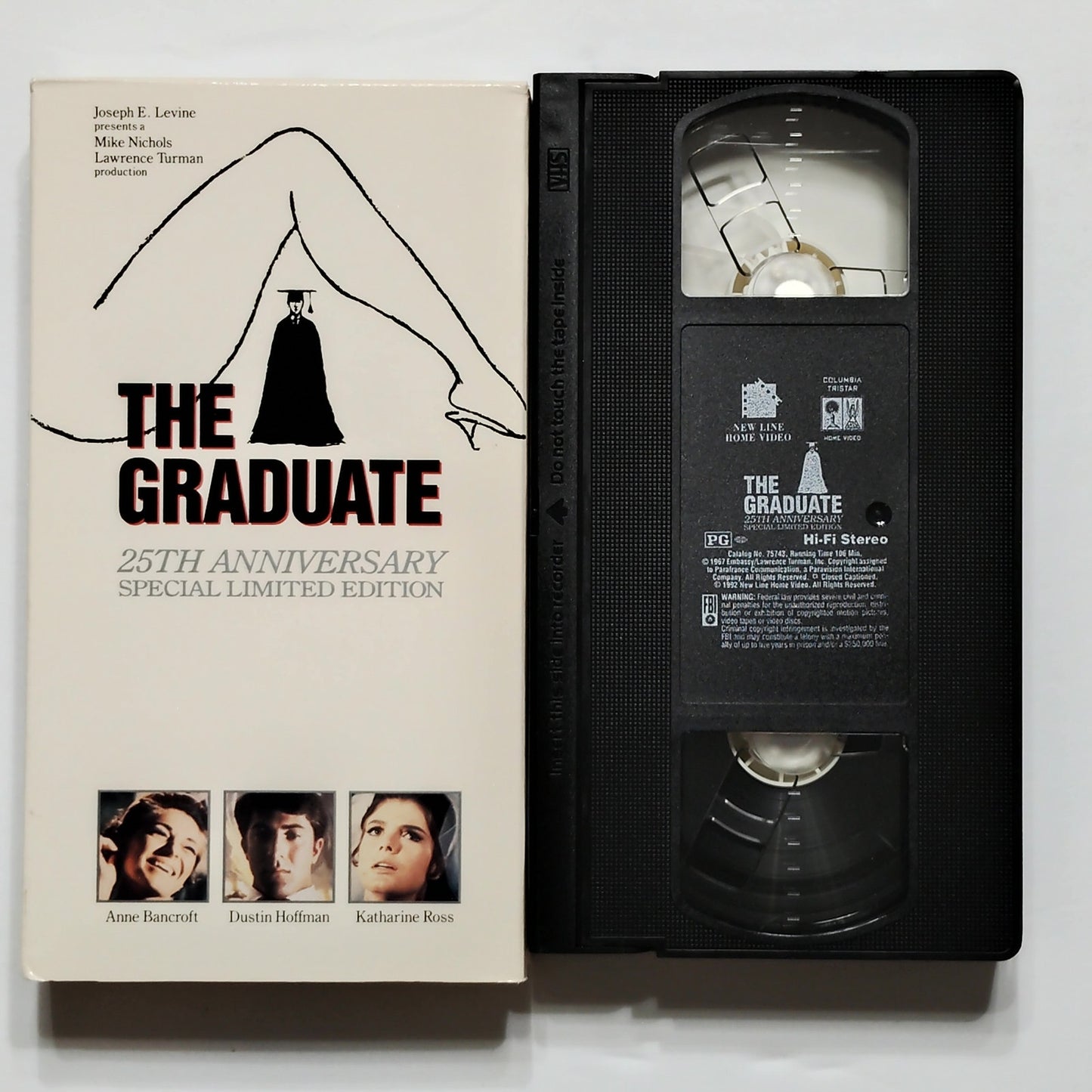 The Graduate VHS 1992 25th Anniversary Edition Dustin Hoffman Vintage Video