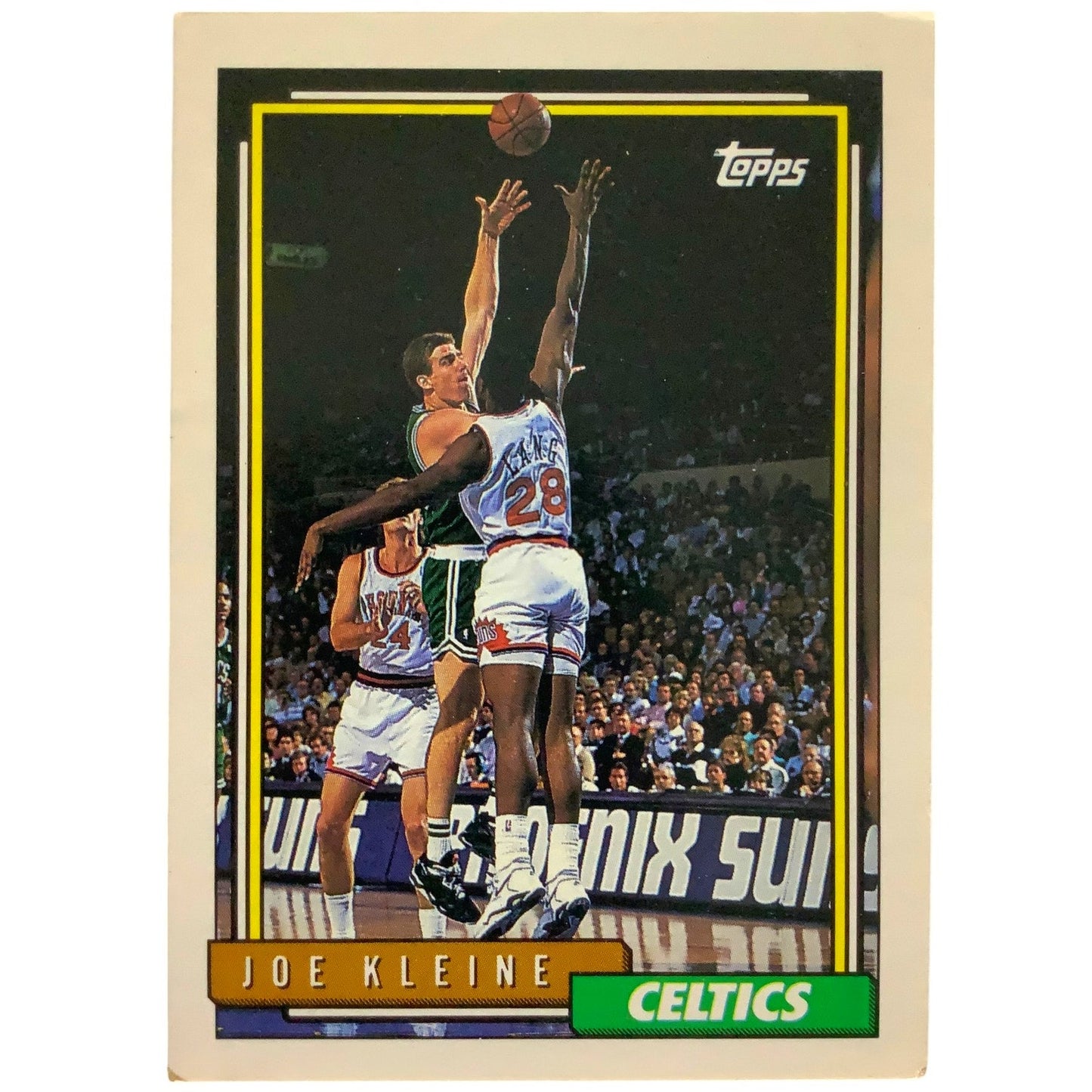 Joe Kleine, Boston Celtics, 1992 Topps Collector's Card 41, EXC