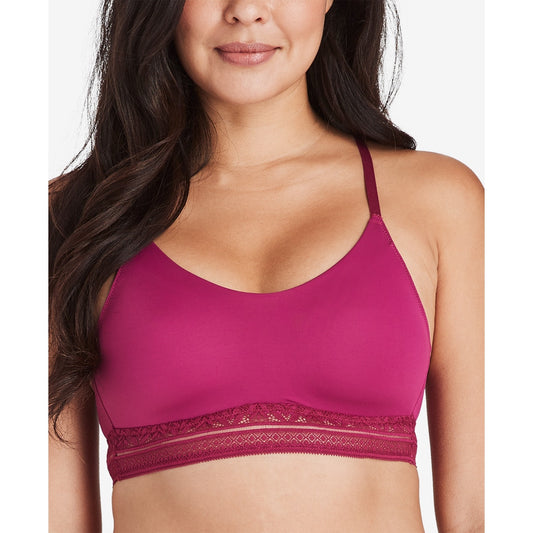 Bali Comfort Revolution Lace Wireless Bralette – Deep Cerise – Small – Women’s