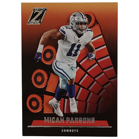 Micah Parsons, Dallas Cowboys, NFL 2022 Panini-Zenith Card 15, EX/NM