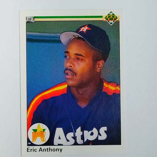 1990 Upper Deck Eric Anthony #28 Houston Astros Star Rookie RC - VG/EX